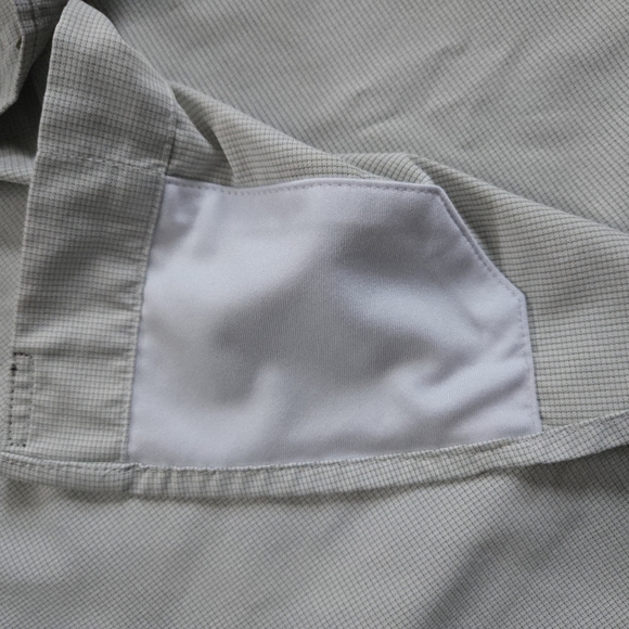 PONCHO Ultra-Lite Slim Fit The Frog Leg Shirt Turf Green Microcheck Size XL - Picture 10 of 13